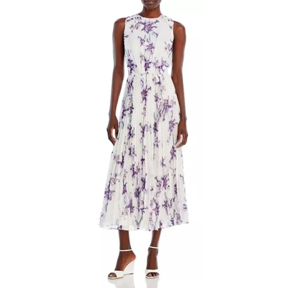 Jason Wu Collection Sleeveless Floral Print Midi Dress NWT Size 8